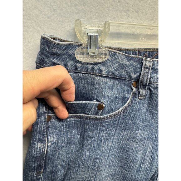 Jag Jeans Mid Rise Boot Leg Denim Womens Size 10 Blue Cotton Blend - Picture 3 of 12